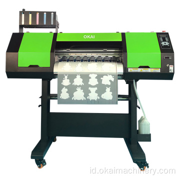 OKAI t-shirt mesin cetak kepala ganda dtf mesin bubuk gemetar 60 cm langsung ke film printer 4720 mesin cetak dtf